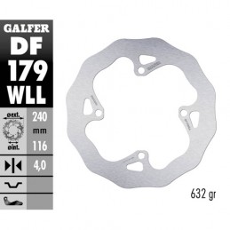 Disco freno Galfer Wave...