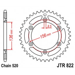 Corona JT acciaio Sherco...